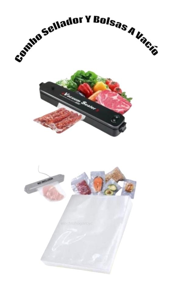 Combo Sellador Y Bolsas Al Vacio